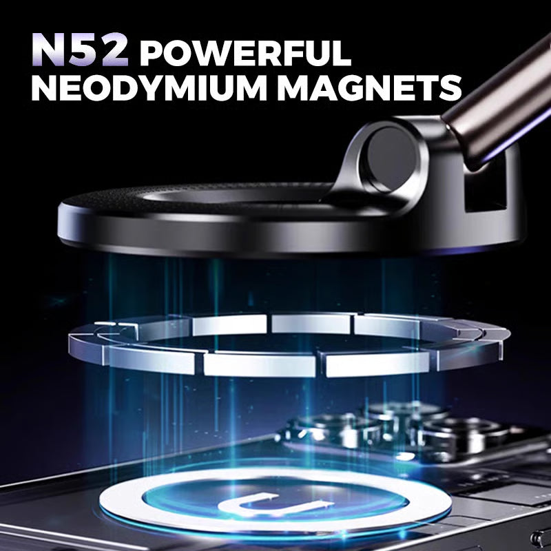 Retractable Car Phone Mount - 360° Magnetic Holder