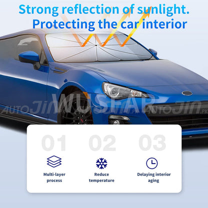 Universal Car Windshield Sun Shade Umbrella Protector