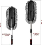 Multipurpose Microfiber Cleaning Duster With Extendable Telescopic Wall Hanging Handle Dry Duster